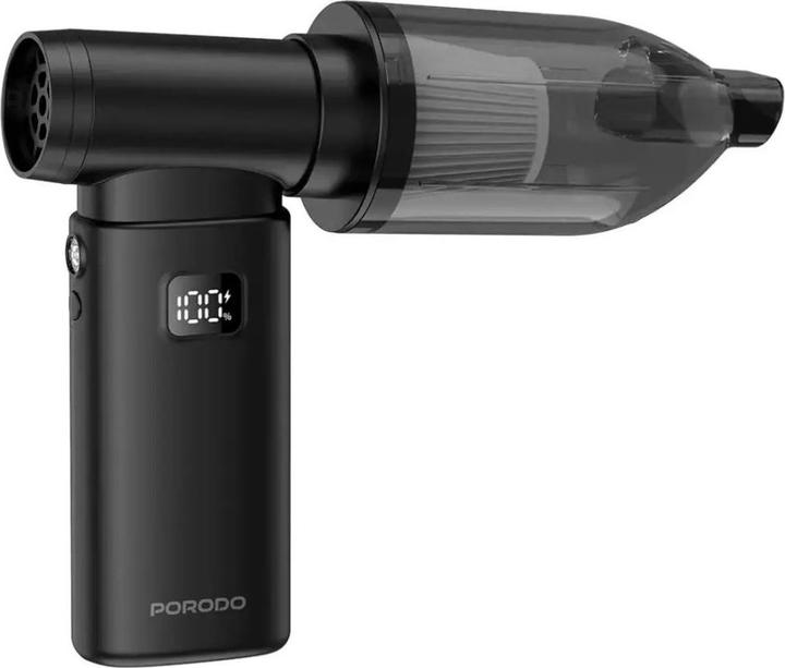 Produktbild Porodo 2 IN 1 Gebläse + Vakuum 4000mAh* 2 Stück Typ-C - Schwarz