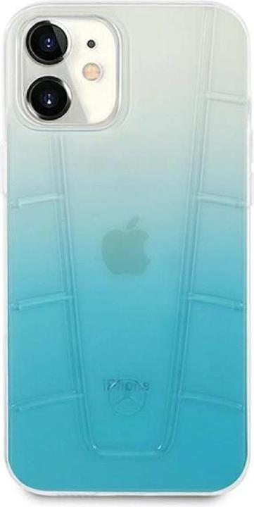 Image du produit Mercedes MEHCP12SCLGBL iPhone 12 Mini 5.4 "Bleu / Blue Hard Case avec ligne transparente (Apple iPhone 12 mini)