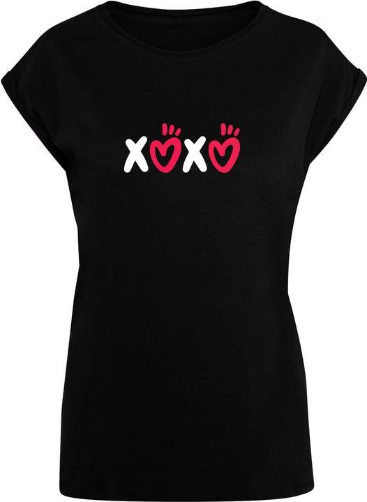 Produktbild Merchcode Ladies Valentines Day - XOXO Extended Shoulder Tee - 112689 (L)