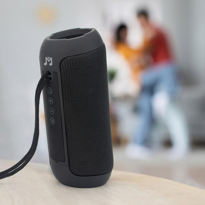 Actual product image Technaxx Bluetooth speaker, black, with microphone and FM radio function (10 h, Battery operated)