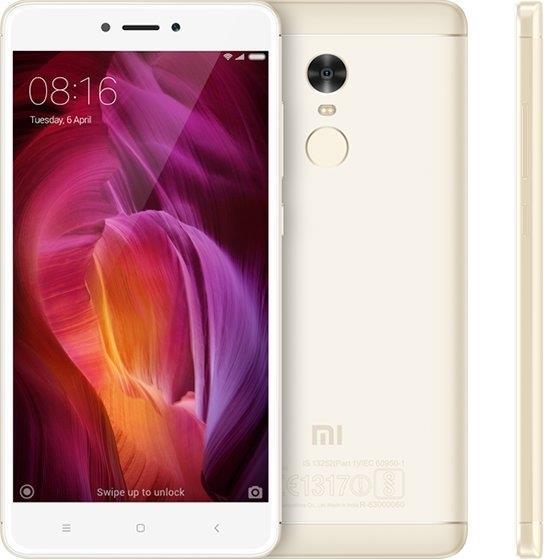 Actual product image Xiaomi Redmi Note 4 (32 GB, Gold, 5.50", Hybrid Dual SIM, 4G)