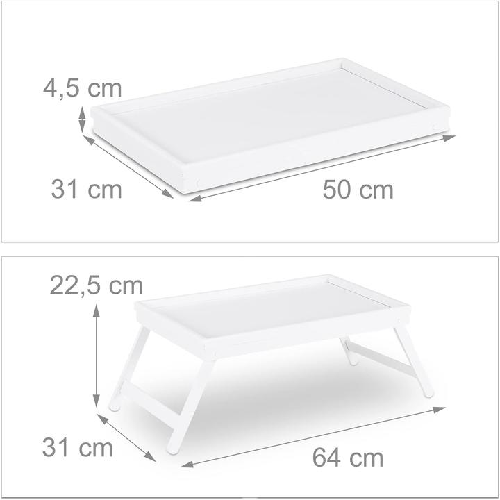 Produktbild Relaxdays 2er-Set Betttablett
