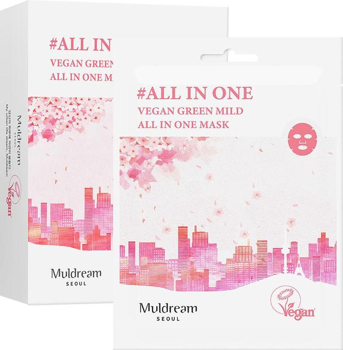 Actual product image Muldream Vegan Green Mild All in One Mask