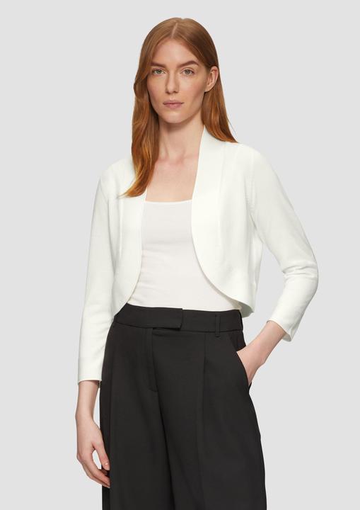 Actual product image S.Oliver Strickjacke Offene Feinstrick-Jacke mit 3/4-Ärmeln (38)