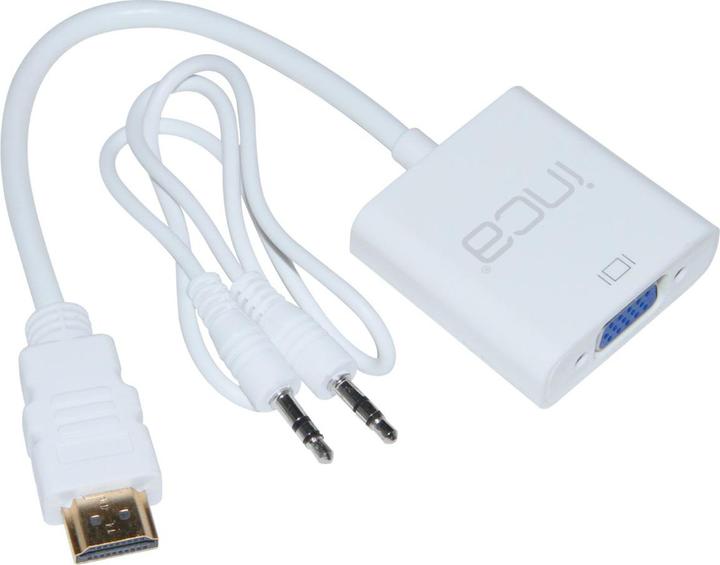 Actual product image Inca Adapter IHTV-7TB HDMI > VGA St. + USB Audio, 1080P, WS retail (HDMI, USB)