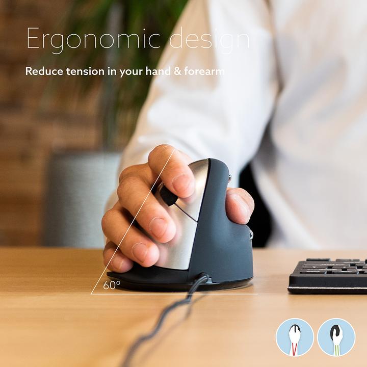 Produktbild R-Go Tools HE Mouse Vertical Wired (Kabelgebunden)