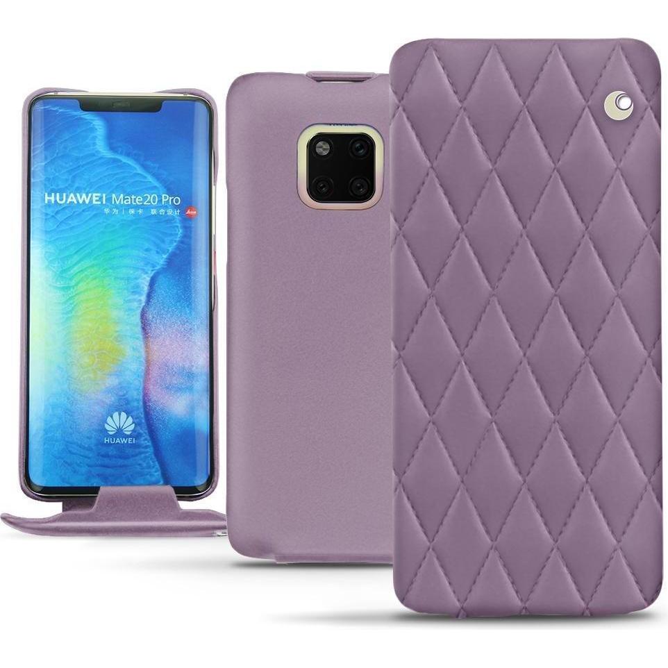 Noreve Lederschutzhülle vertikal (Huawei Mate 20 Pro), Smartphone Hülle, Violett