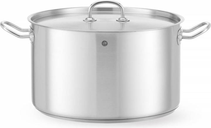 Hendi Fleischtopf mit Deckel 15 l 320x190 mm Kitchen Lin (Kochtopf, Edelstahl, 32 x 19 cm)