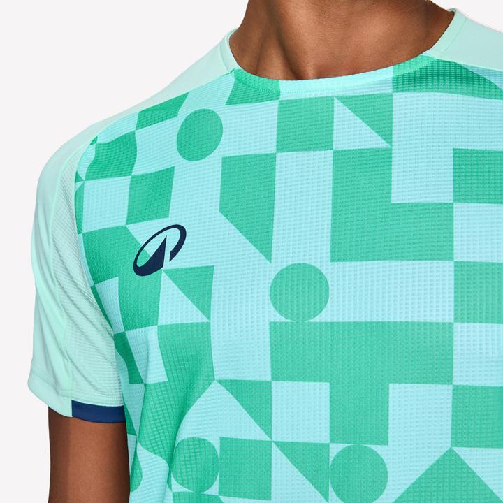 Image du produit Kipsta Maillot De Football Adulte Manches Courtes Viralto Check Vert Et Marine (XL)