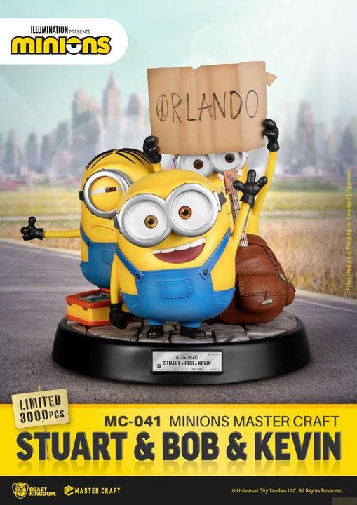 Actual product image Beast Kingdom Les Minions statuette Master Stuart & Bob & Kevin 35 cm
