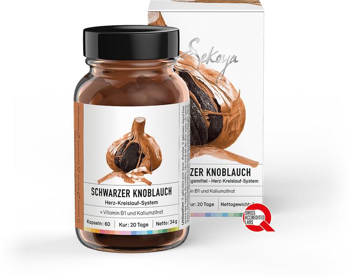 Sekoya Ail noir | soutien en cas d'hypertension (60 pièce(s), Capsules)