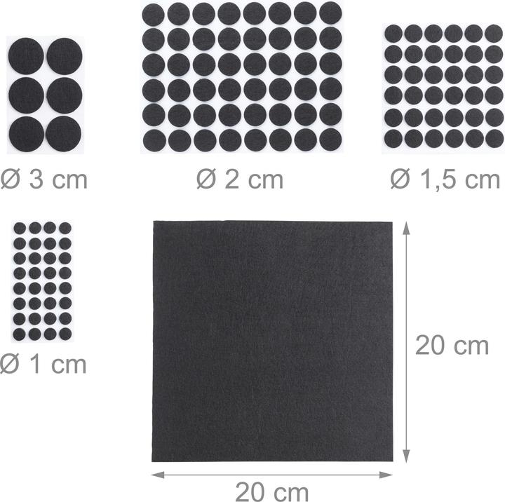 Relaxdays Filzgleiter (Filzgleiter, 240 Stk.)