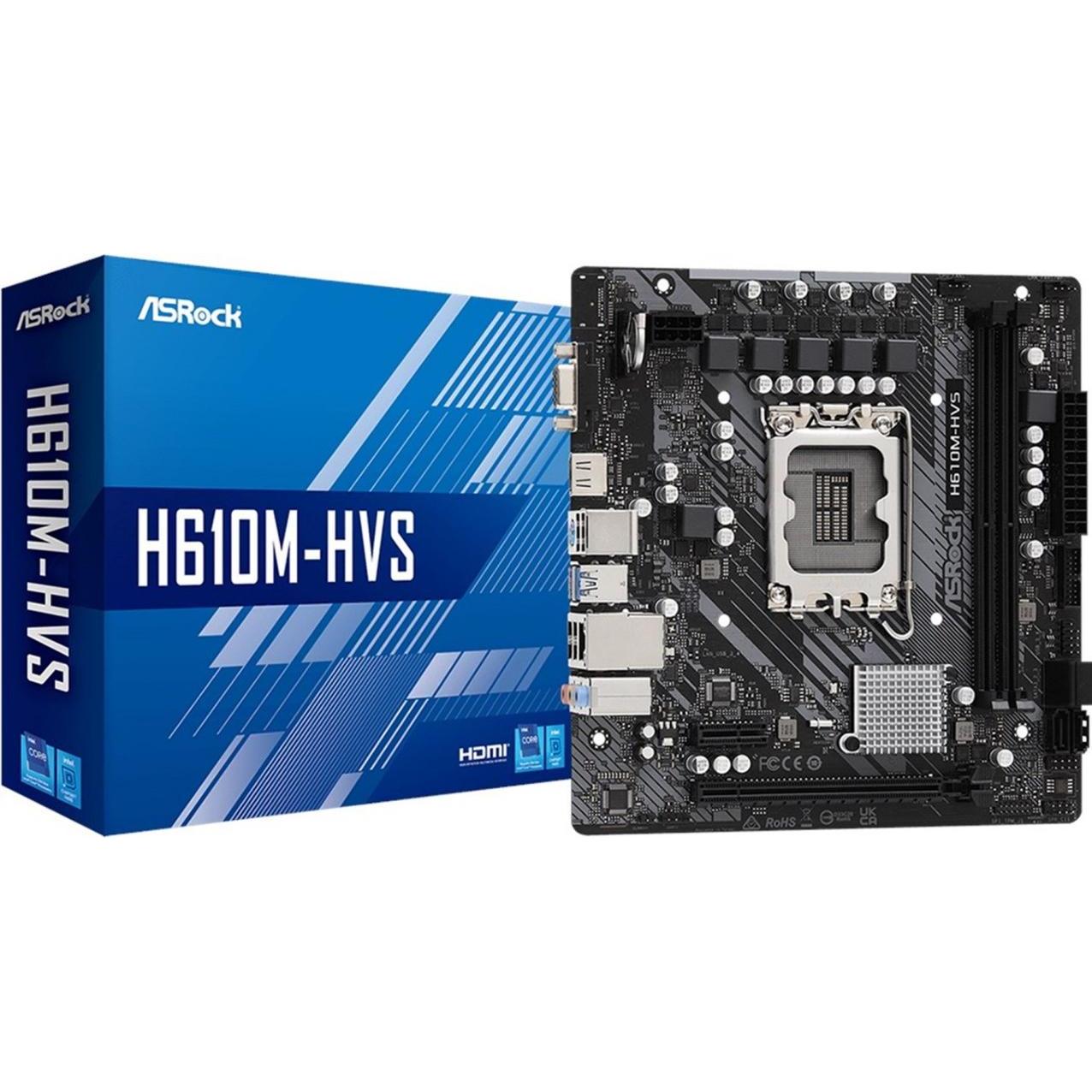 AsRock H610M-HVS (LGA 1700, Intel H610, mATX), Mainboard
