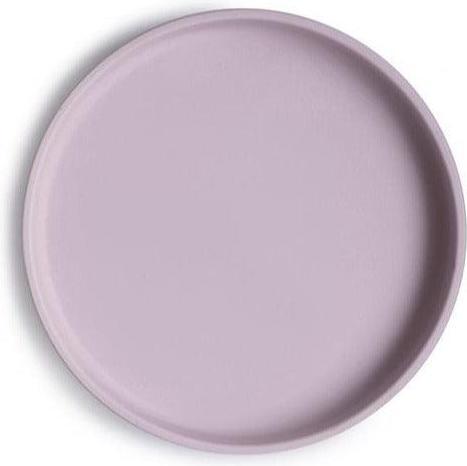 Actual product image Mushie Classic Silicone Plate Soft Lilac