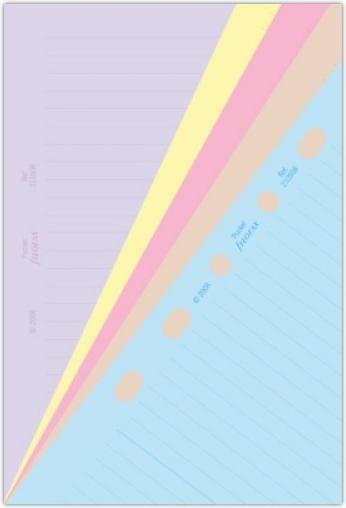 Filofax Filof.Po Notizp.Helle Farb.Sor (81 x 120 mm)