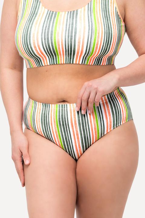 Produktbild Ulla Popken Midislips, 3er-Pack, Streifen/einfarbig (46, 48)