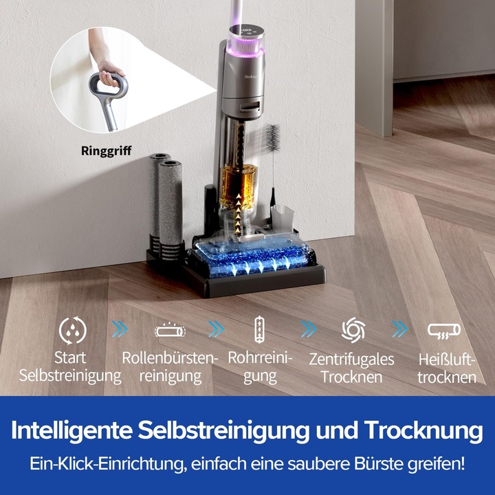 Produktbild Redkey W13 Nass Trockensauger mit Selbstreinigung & Selbsttrocknend, 200W, 17.5 kPa