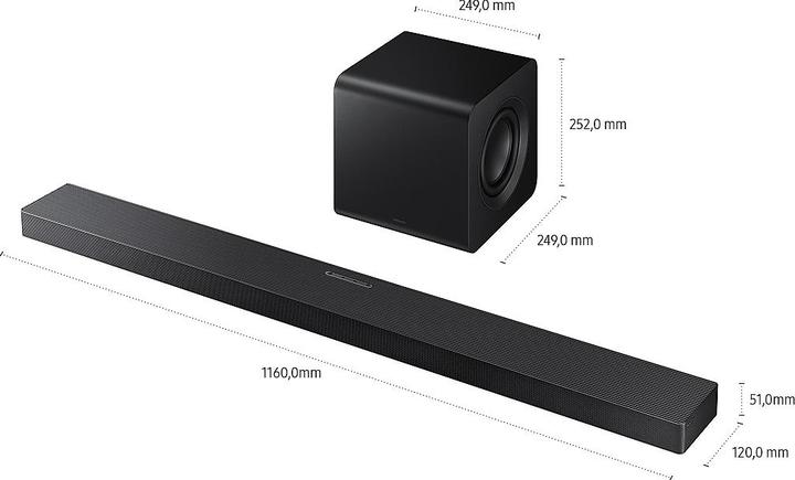 Actual product image Samsung Soundbar HW-QS710GF/ZG (3.1.2 Channel)