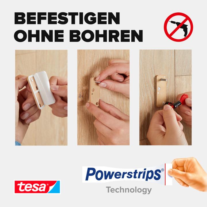 Produktbild tesa Klebeschraube für Mauerwerk & Stein, viereckig