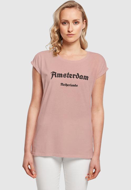 Produktbild Merchcode Ladies Amsterdam Extended Shoulder Tee - 113111 (M)