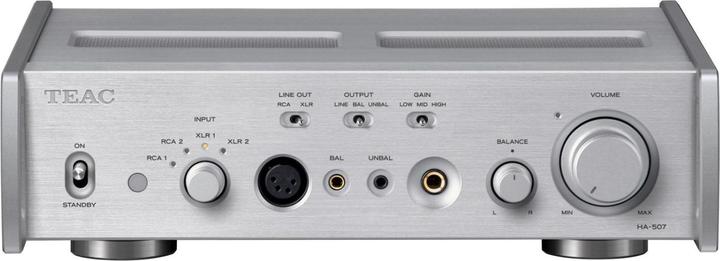 TEAC HA-507 Headphone- and Preamplifier - silver (USB-DAC, Bluetooth)