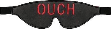 Actual product image Ouch! Bonded Leather Eye-Mask "Ouch" - With Elastic Straps