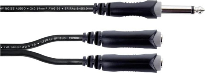 Actual product image Cordial EY 0,3 PGG XLR Y-Adapter (1x Klinkenstecker 6.3 mm (mono) - 2x Klinkenbu (Accessories)