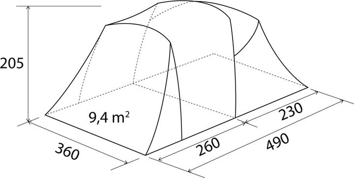 Productafbeelding Brunner Kalynda 5 (Tunnel tent, 18 kg, 5 personen)