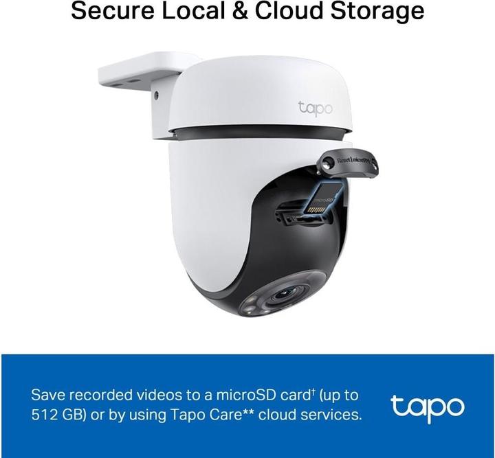 Immagine prodotto TP-Link Tapo C510W Telecamera da esterno a 360° da 3MP MicroSD (2304 x 1296 Pixels)