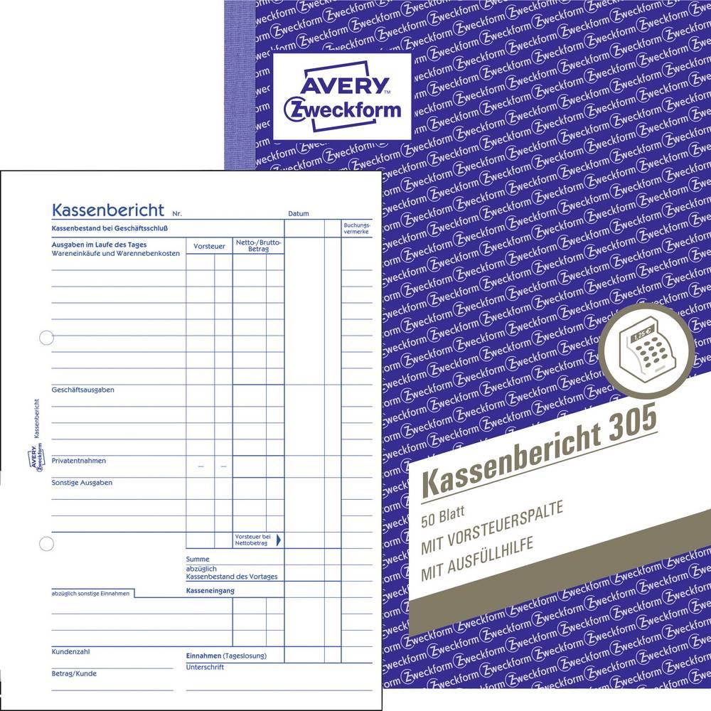Avery Kassenbericht, A5 (50 x) (305-5)