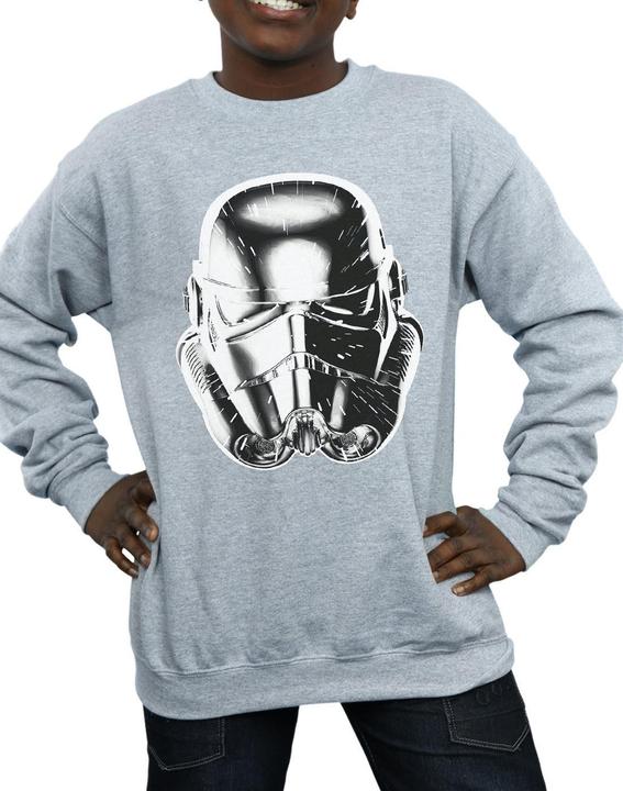Produktbild Star Wars Stormtrooper Warp Speed Helmet Sweatshirt Jungen (152, 158)