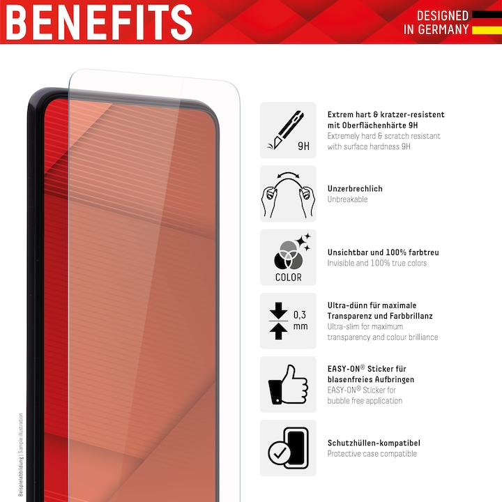 Actual product image Displex Smart Glass 2D (1 Piece, OPPO Reno7 Z 5G)