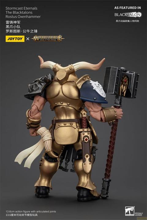 Produktbild Joy Toy Warhammer Age of Sigmar Actionfigur Stormcast Eternals The Blacktalons Rostus Oxen hammer 20 cm
