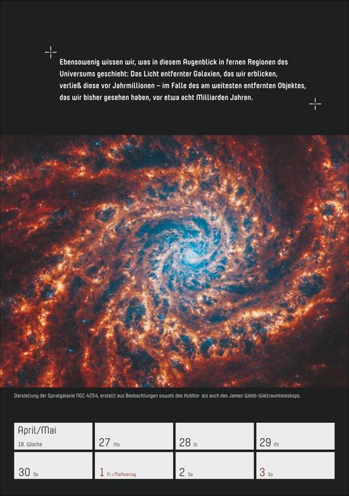 Actual product image Harenberg Stephen Hawking - Universum Wochenplaner 2026 - 53 faszinierende Bilder und Zitate