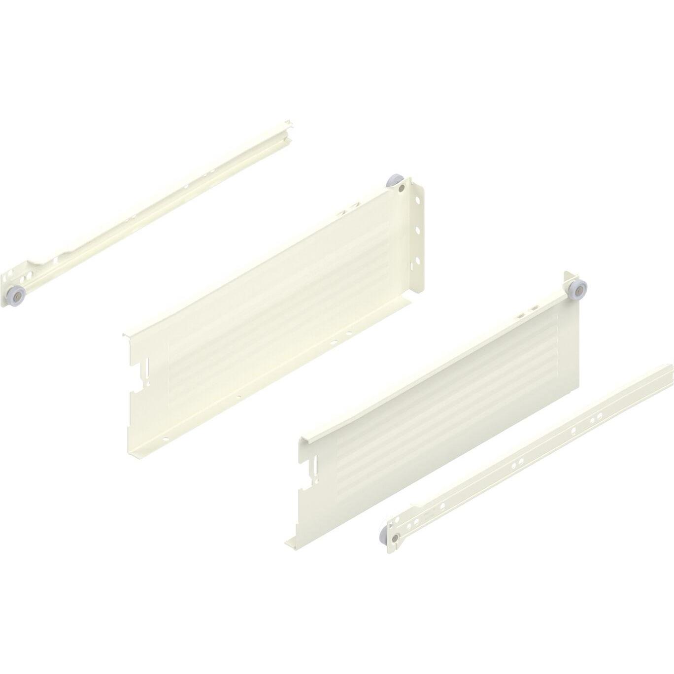 Blum, Schubladenauszüge, METABOX H Zarge 320 Schraubversion, Teilauszug, NL 350, cremeweiss