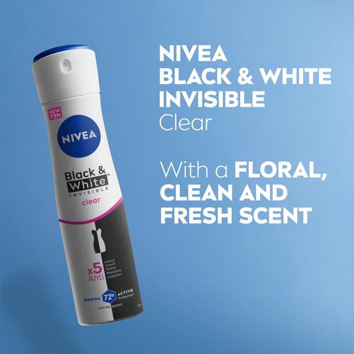 Image du produit NIVEA Spray Black & White Invisible Clear (Spray, 35 ml)