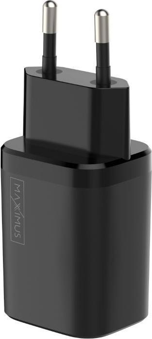 Image du produit Maxximus MX Carbon 30W PD+QC Wandladegerät, USB-A+C SCHWARZ (30 W, 3 ports)