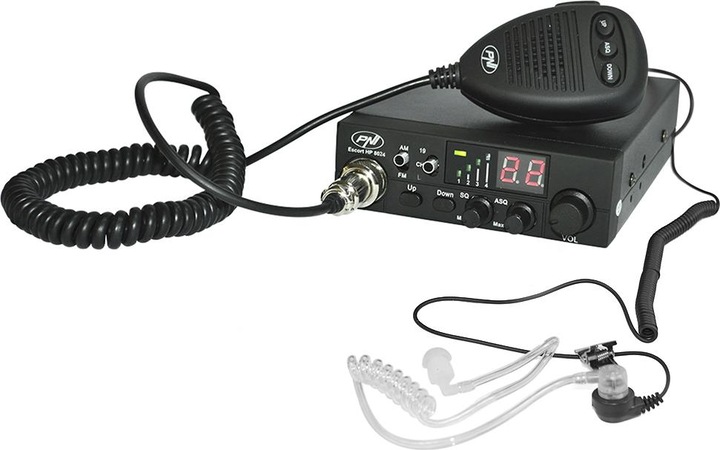 Produktbild PNI CB-Funkgerät Escort HP 8024 ASQ Netzteil 12V-24V + HF11 Headset mit 1 Pin