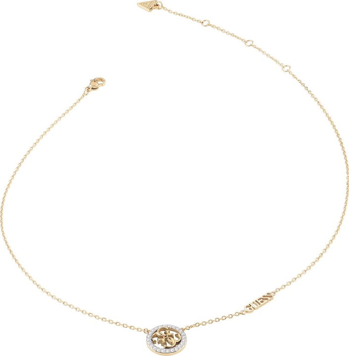 Guess Life In 4G Charm Gold Plated Necklace JUBN02141JWYGT/U (Edelstahl, 40.5 cm)