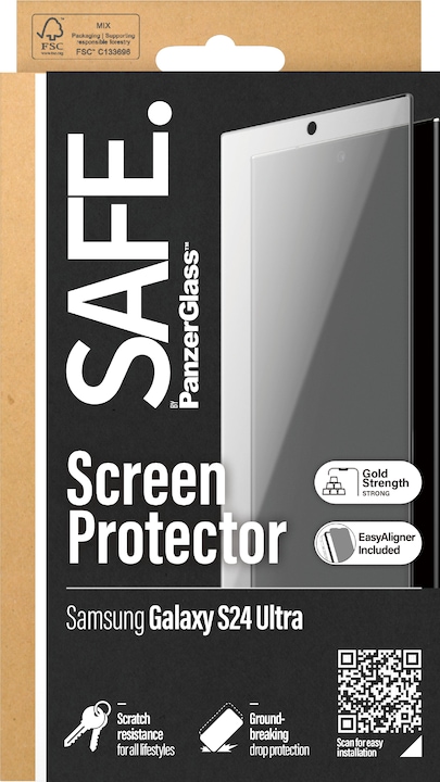 Actual product image Safe Ultra-Wide Fit (1 Piece, Samsung Galaxy S24 Ultra)