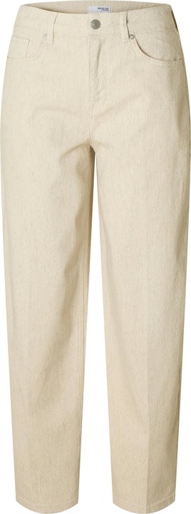 Selected Femme Mid Waist Barrel Fit Jeans