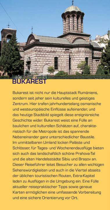 Produktbild Reiseführer Bukarest (Deutsch, Birgitta Gabriela Hannover Moser, 2022)