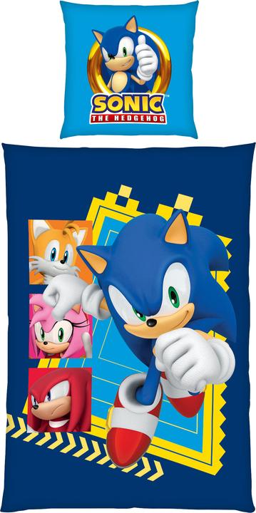 Actual product image Herding Kinder-Wendebettwäsche "Sonic the Hedgehog"