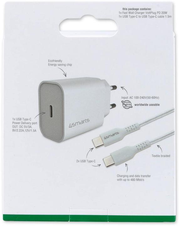 Produktbild 4smarts USB-Wandladegerät (20 W, 1 Port)
