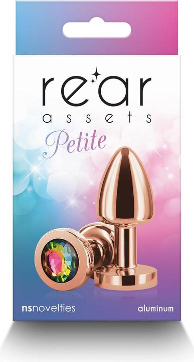 Produktbild NS Novelties Small Anal Plug Rear Assets Aluminum Butt Plug for Beginners Metal Anal Toy with Gem Petite Size (Ro