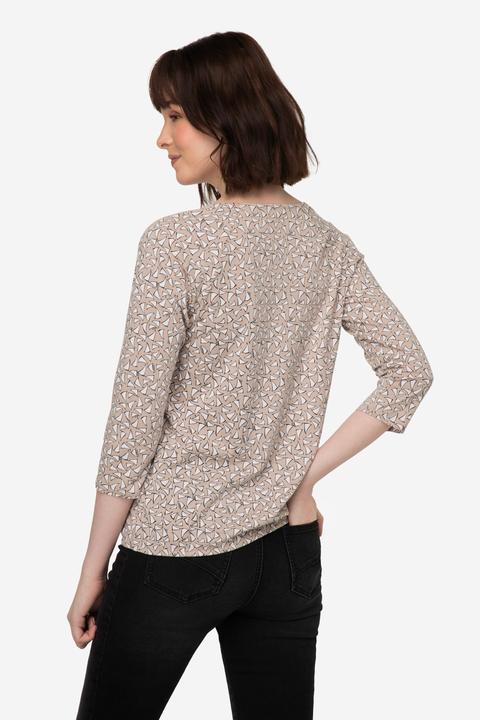 Immagine prodotto Laurasøn T-Shirt, Minimal Print, Rundhals,3/4-Ärmel, elastischer Saum (XL)