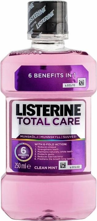 Actual product image Listerine Mouthwash Total Care Clean Mint (250 ml, Mouthwash)