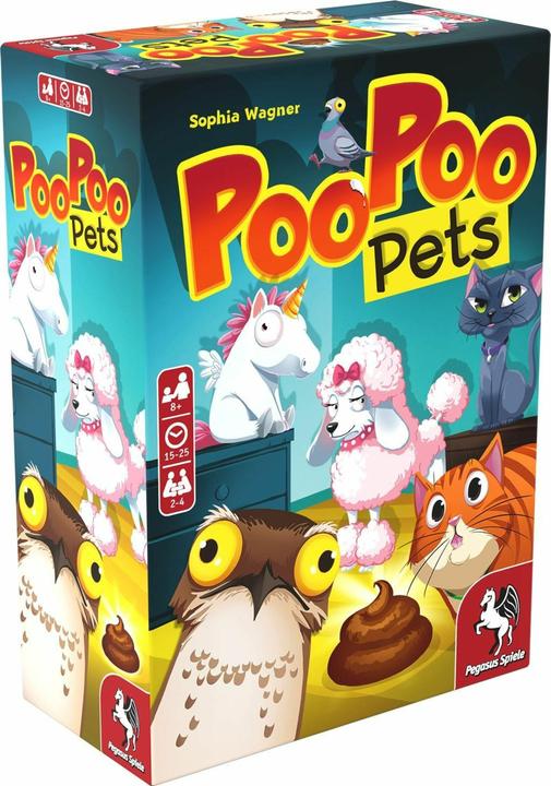 Productafbeelding Pegasus 18338G - Poo Poo Pets, bordspel, voor 2 tot 4 spelers, vanaf 8 jaar (Duits, 2 - 4 Spelers)