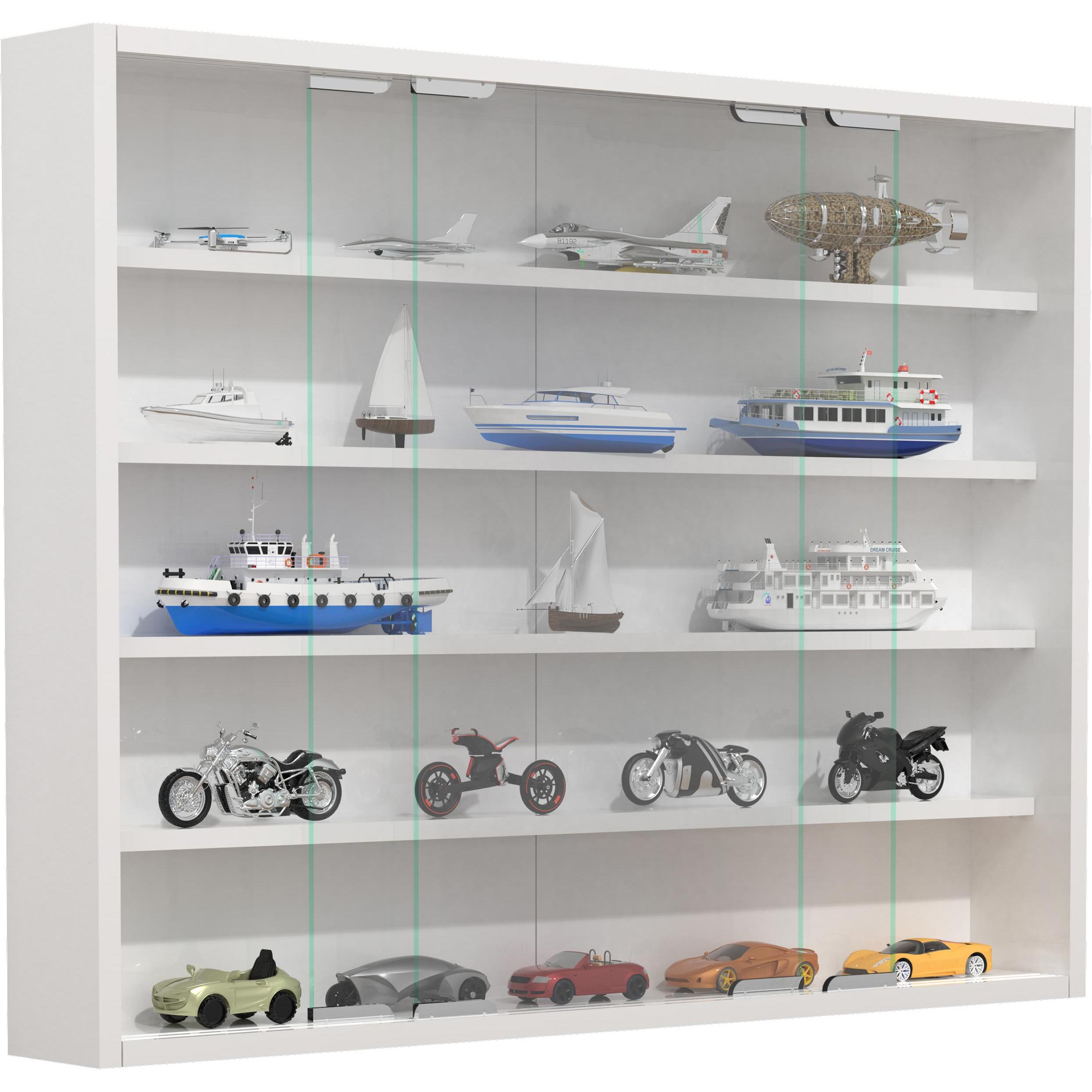 VCM, Vitrine + Buffetschrank, Holz Glas Hängevitrine Wandvitrine Sammel Deko Sammler Vitrine Agisa L (77 x 10 x 60 cm)