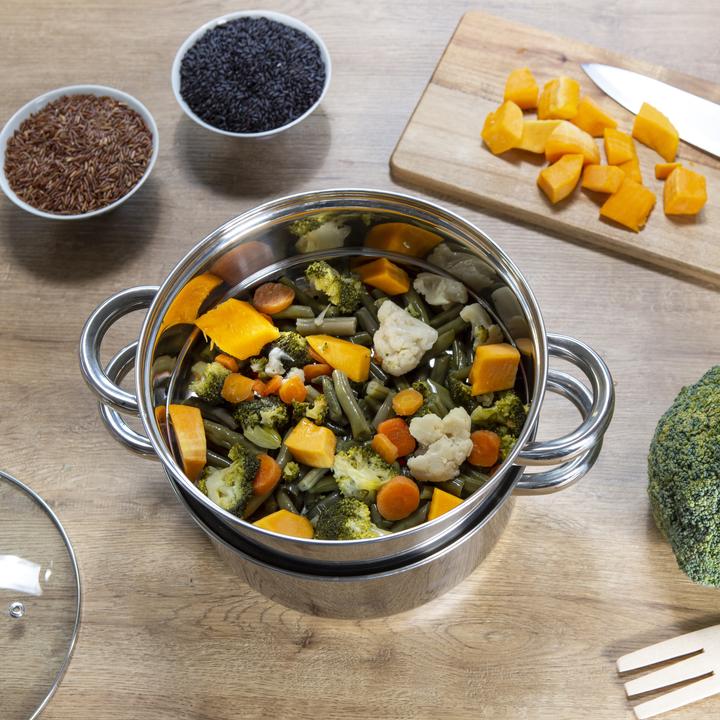 Actual product image Aeternum Steamer la Divina Re Inox Pot (Stainless steel, 22 x 23 cm)